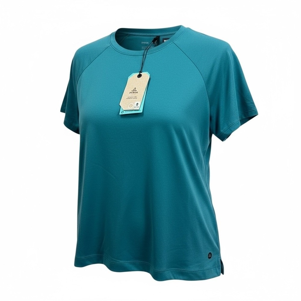 NWT - prAna Shirt Women's Size 1X Alpenglow Short Sleeve Plus in Cove